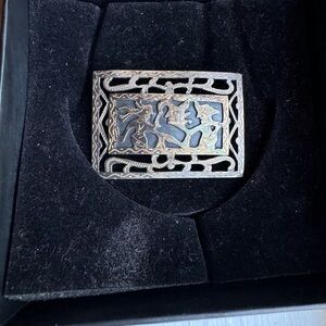 Vintage Guatamala 900 Sterling Brooch 1900